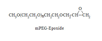 Laysan 甲氧基聚乙二醇环氧乙烷 mPEG-Epoxide (mPEG-EPOX)，是一种带环氧乙烷基团（缩水甘油醚）的线性单官能团聚乙二醇试剂，主要用于亲核加成。