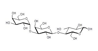 异球抗原三糖 / 3'-半乳糖乳糖 / 线性B-6三糖, Isoglobotriaose / iGb3 / 3'-Galactosyl-lactose / Linear B-6 trisaccharide，Galα1-3Galβ1-4Glc 。C18H32O16 。[56038-36-9]。货号：GLY070