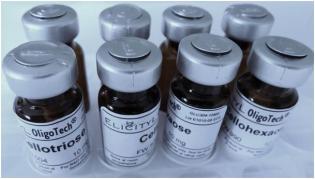 纤维寡糖套装 (Cello-oligosaccharides kit)包括独立包装的聚合度从2到7的纤维寡糖。货号：GLU309